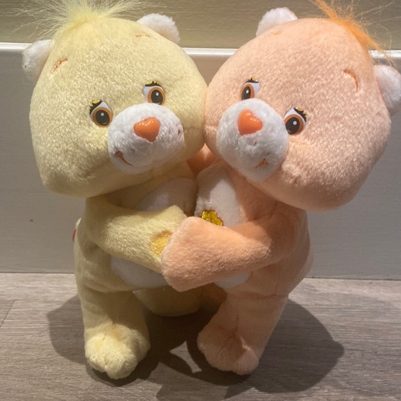 Care Bears Other - CARE Bears Cuddle Pairs Funshine Bear & Friend Bear Plush Set 2002